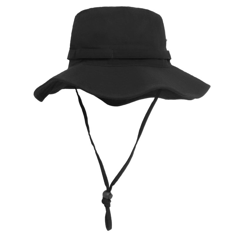 Phaiy Bucket Hat Wide Brim UV Protection Sun Hat Boonie Hats Fishing Hiking Safari Outdoor Hats for Men and Women Black - Image 1